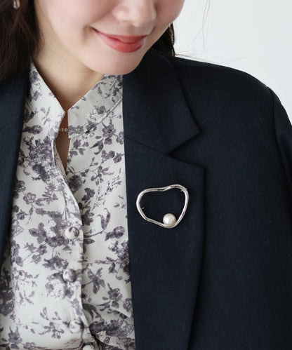 ニュアンスサークルブローチ【ネコポス】