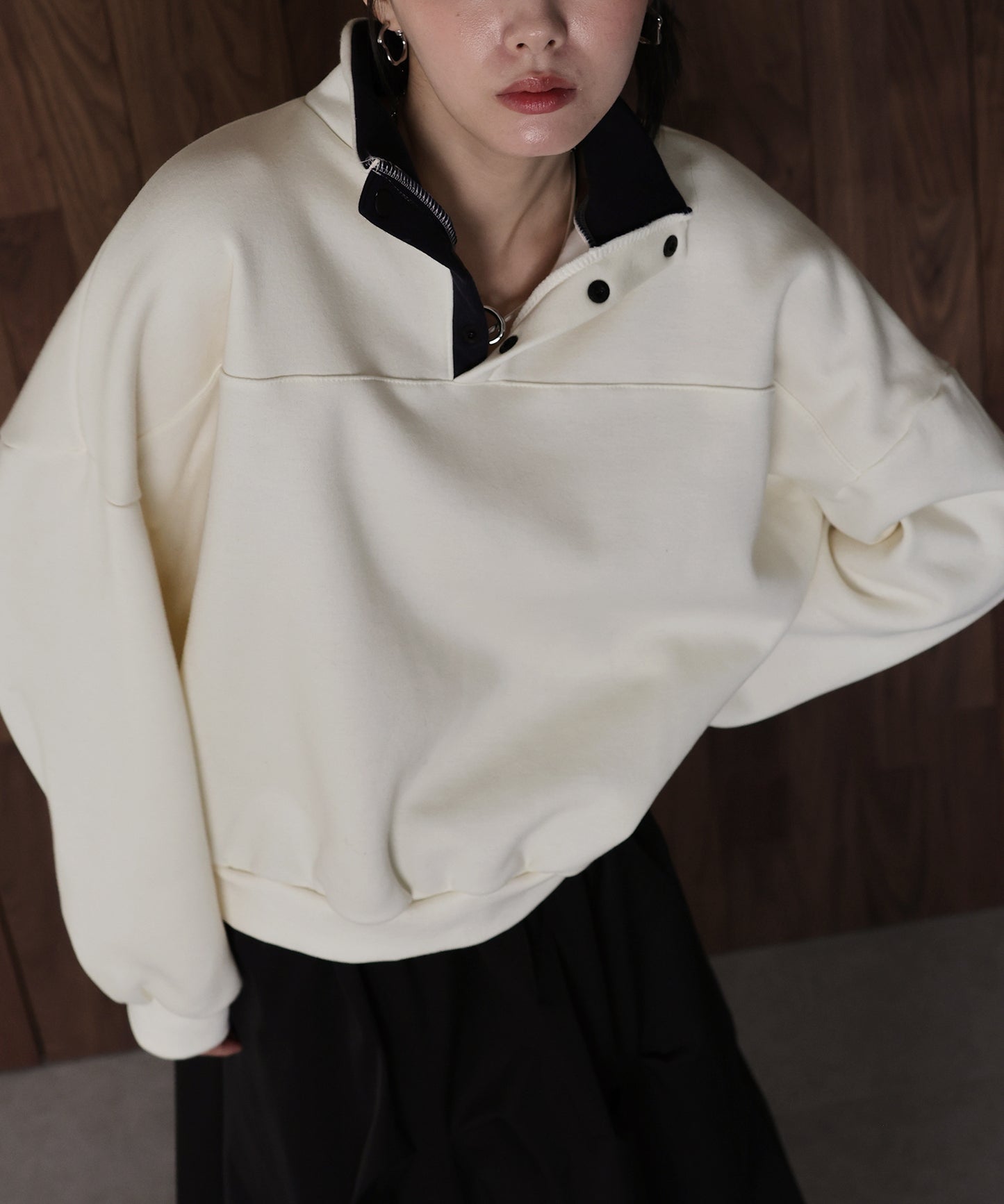 【早割5％OFF】裏起毛バイカラースウェット