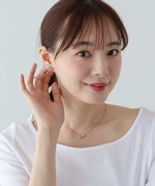 【早割5％OFF】ビジューパールピアス / サージカルステンレス【ネコポス】