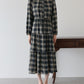 【TIME SALE】チェック長袖ワンピース