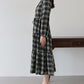 【TIME SALE】チェック長袖ワンピース