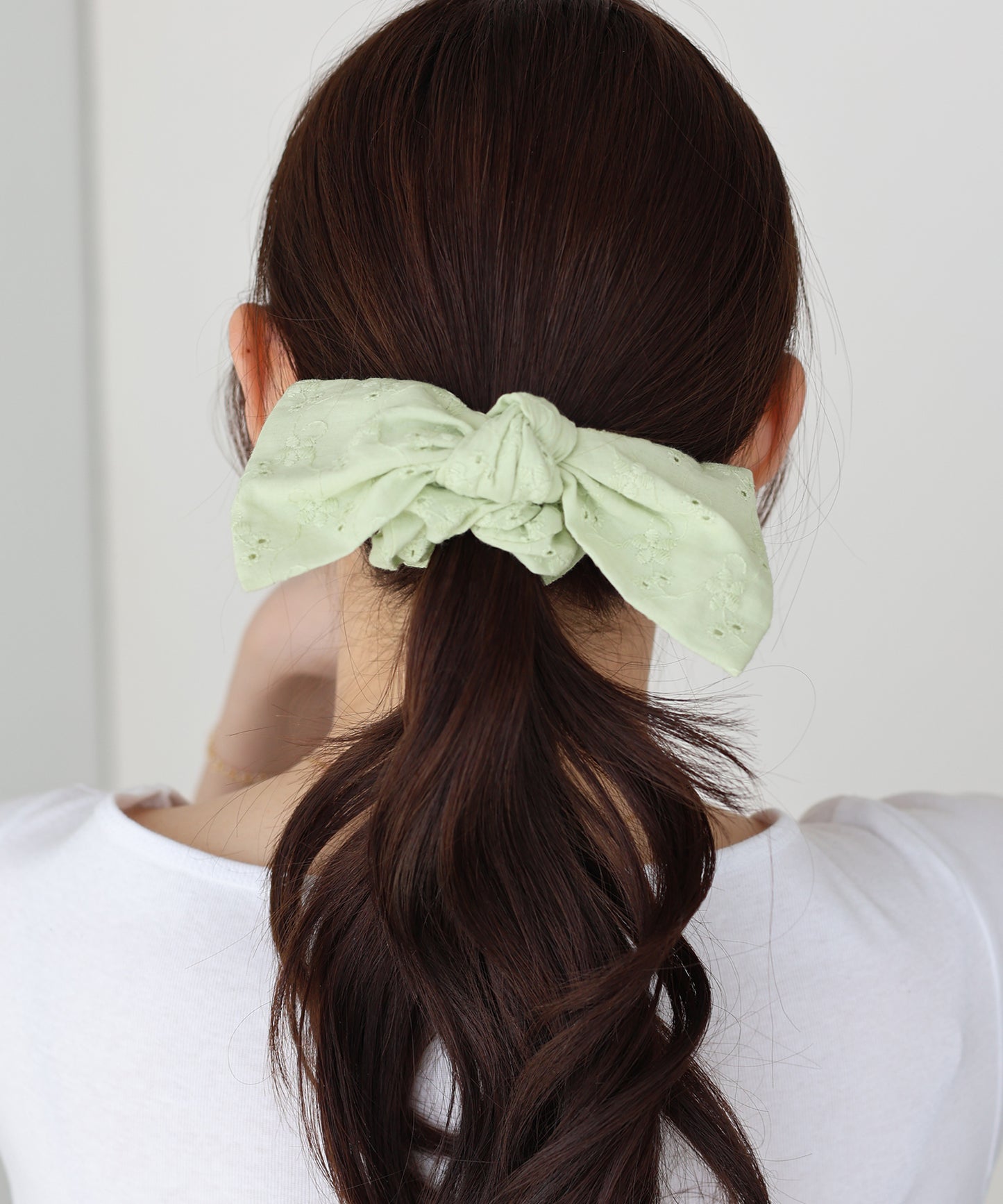 【早割5％OFF】コットンレースリボンシュシュ【ネコポス】