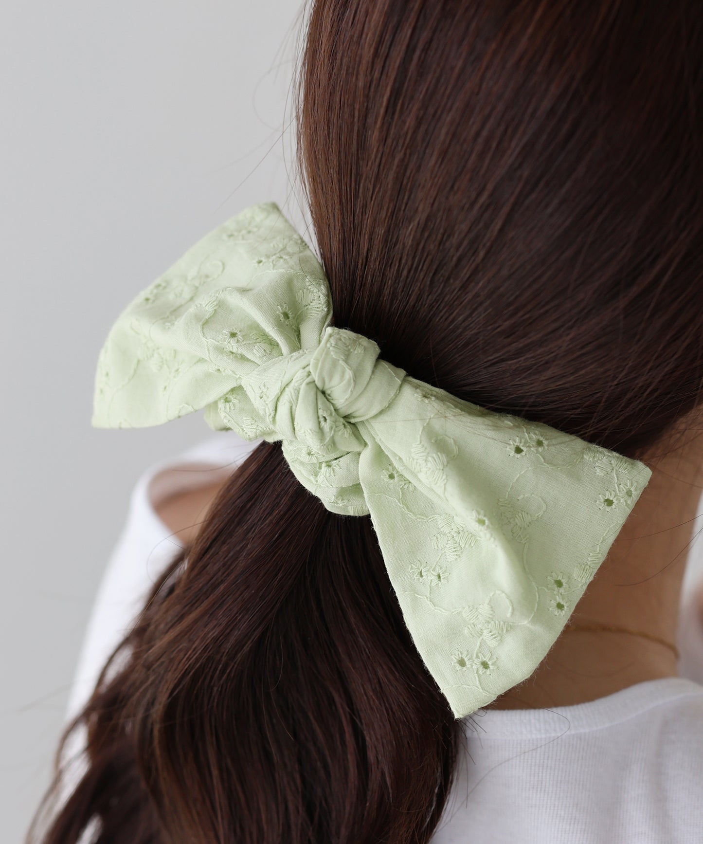 【早割5％OFF】コットンレースリボンシュシュ【ネコポス】