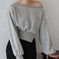【早割5％OFF】オフショルダースウェット