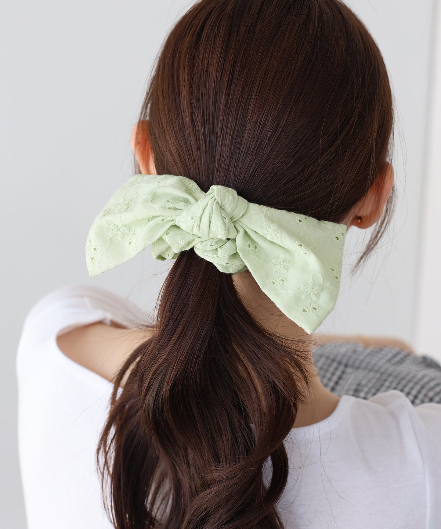 【早割5％OFF】コットンレースリボンシュシュ【ネコポス】