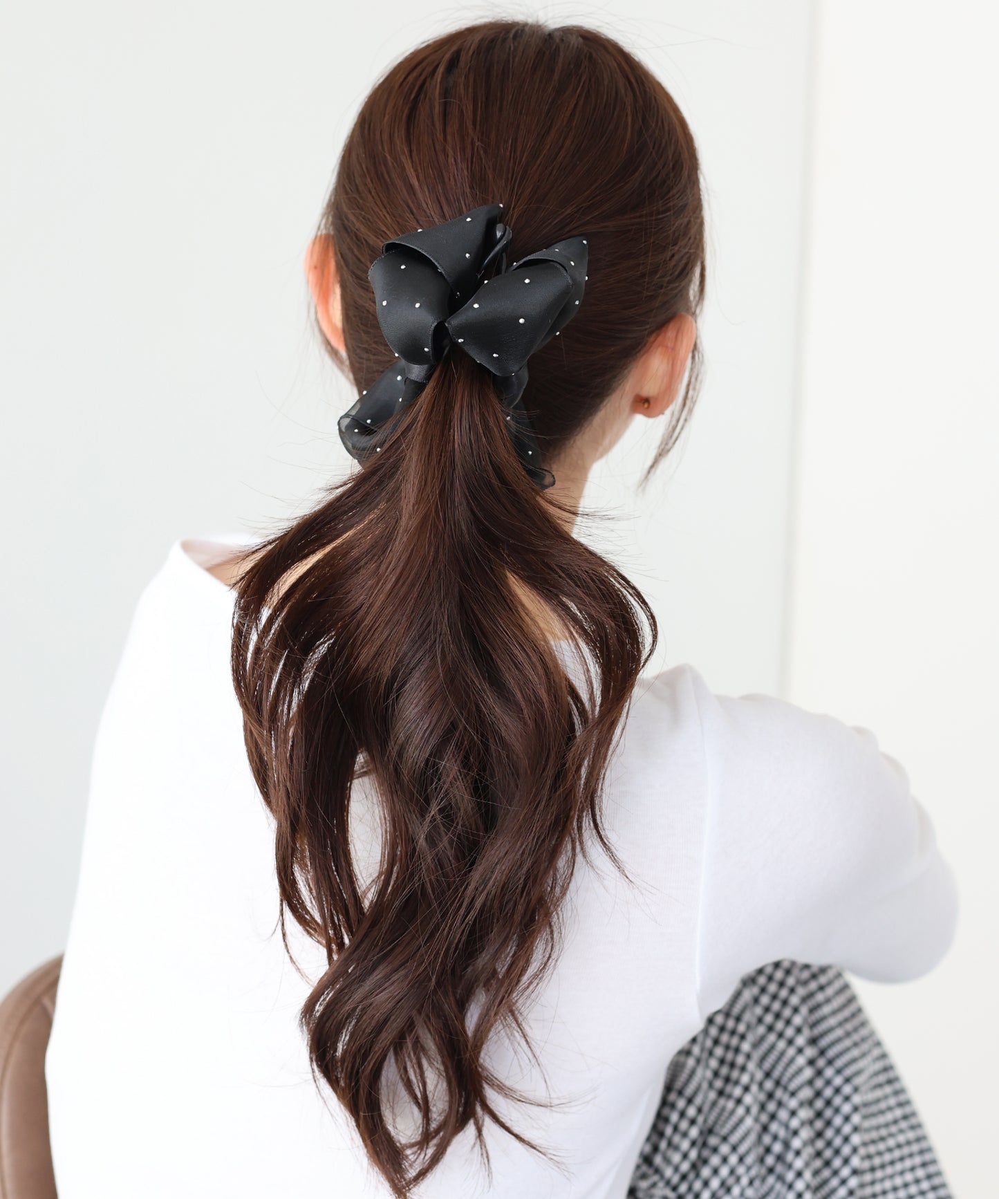 【早割5％OFF】スタッズリボンバナナクリップ