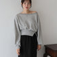 【早割5％OFF】オフショルダースウェット