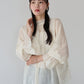 【SALE】ギャザーダブルチュールブラウス【ネコポス】