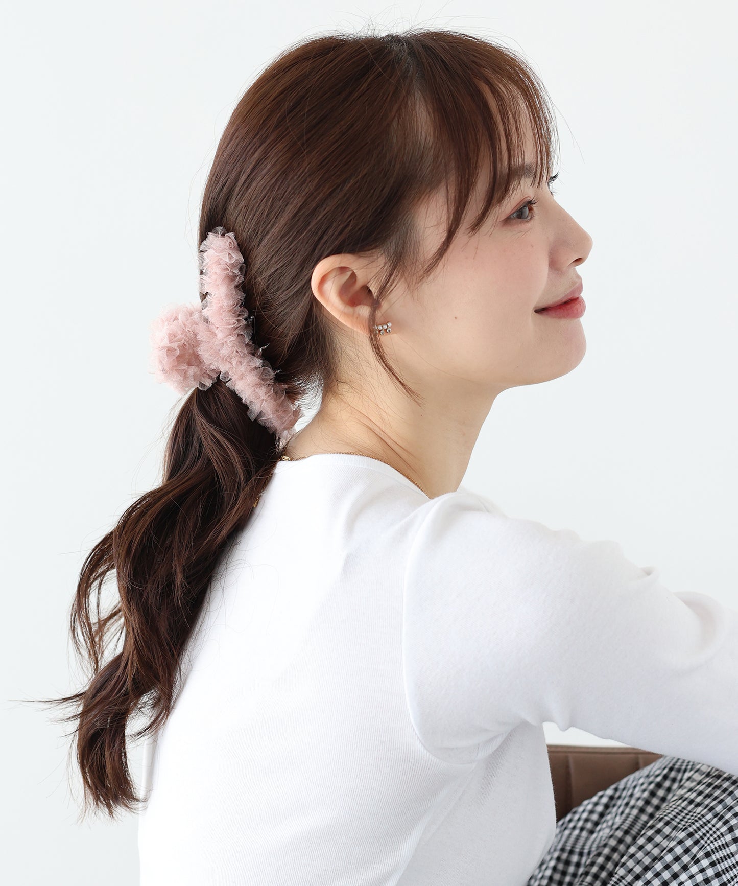 【早割5％OFF】フリルチュールバンスクリップ