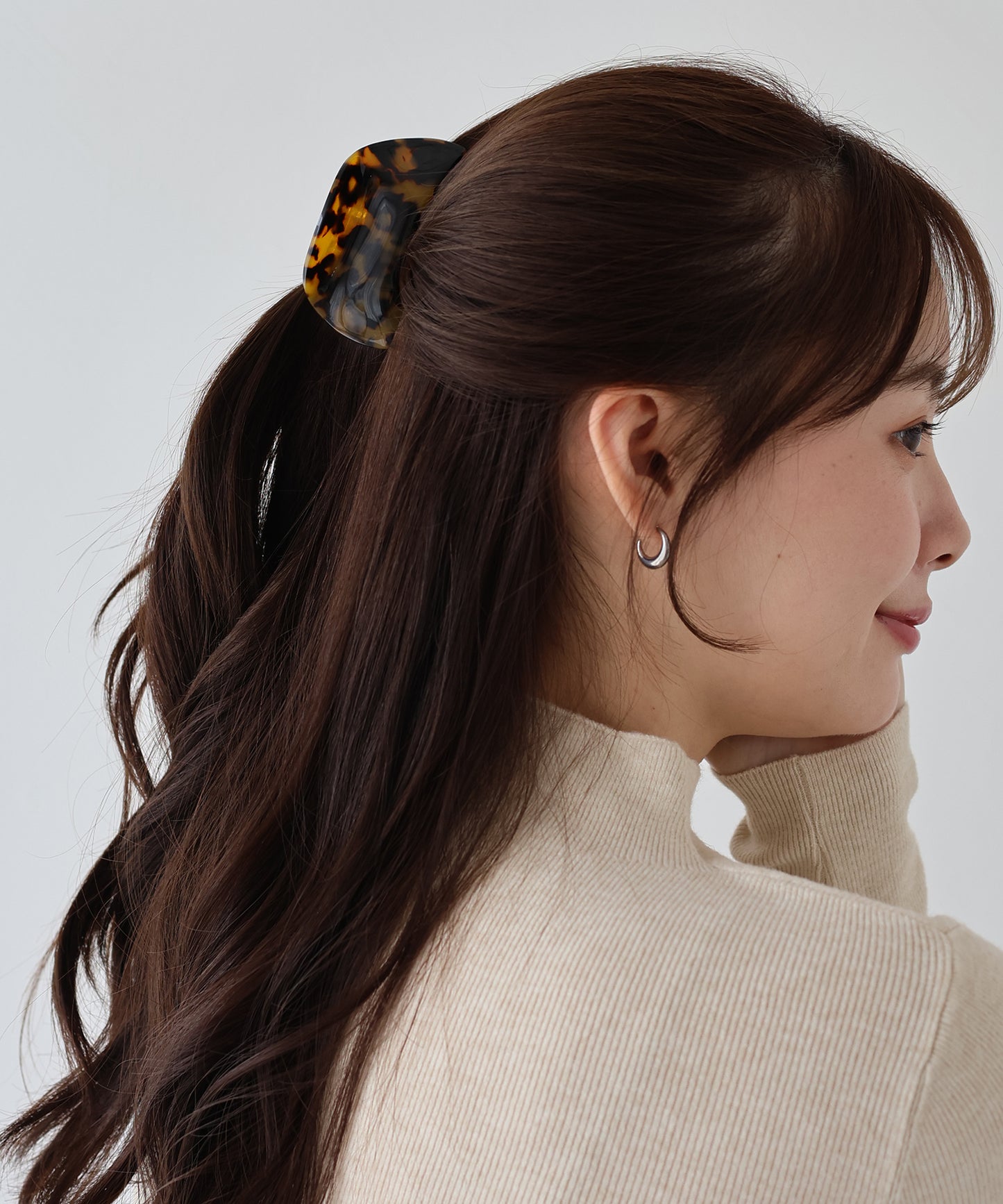 【早割5％OFF】オーバルニュアンスヘアクリップ【ネコポス】