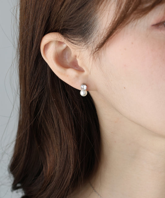 【早割5％OFF】ビジューパールピアス / サージカルステンレス【ネコポス】