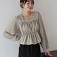 【早割5％OFF】バックリボンペプラムブラウス【ネコポス】