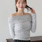 【早割5％OFF】ドットオフショルダーカットソー【メール便】