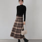 チェック柄ニットスカート