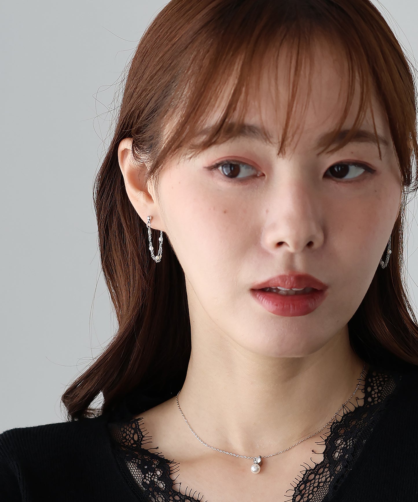 【早割5％OFF】2連フープステーションピアス / ニッケルフリー【ネコポス】