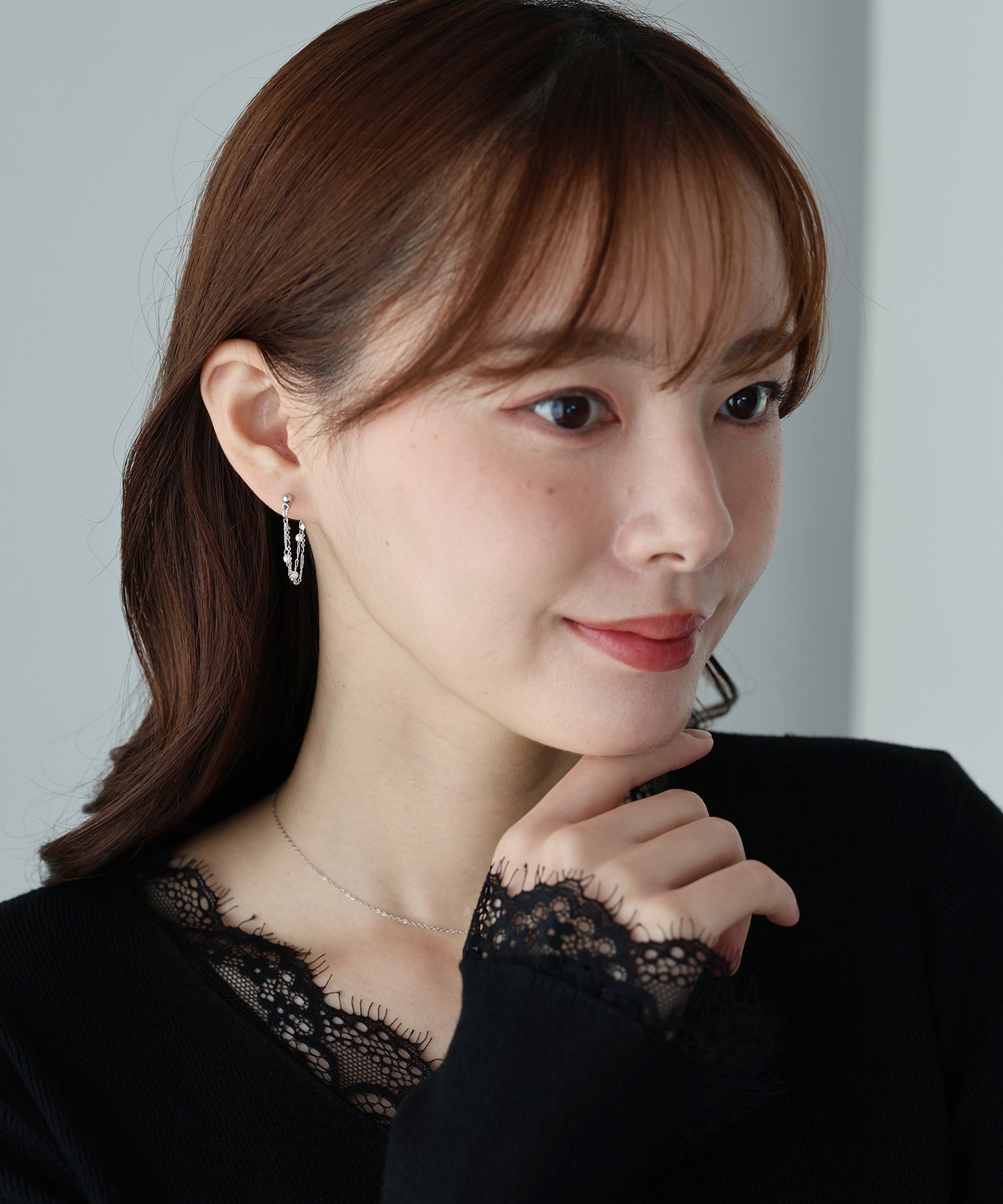 【早割5％OFF】2連フープステーションピアス / ニッケルフリー【ネコポス】