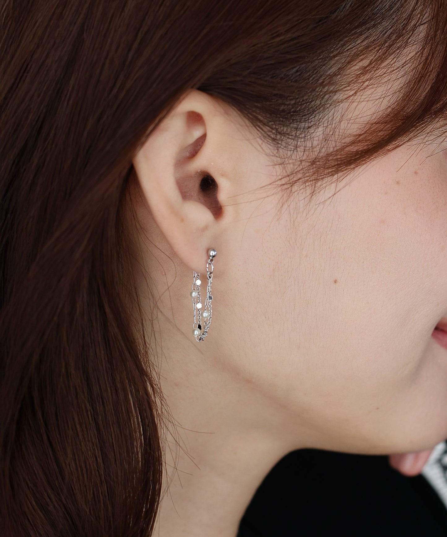 【早割5％OFF】2連フープステーションピアス / ニッケルフリー【ネコポス】