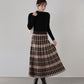 チェック柄ニットスカート
