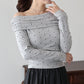 【早割5％OFF】ドットオフショルダーカットソー【メール便】