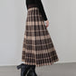 チェック柄ニットスカート
