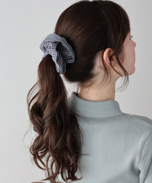 【早割5％OFF】チェックシュシュ【ネコポス】