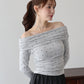 【早割5％OFF】ドットオフショルダーカットソー【メール便】