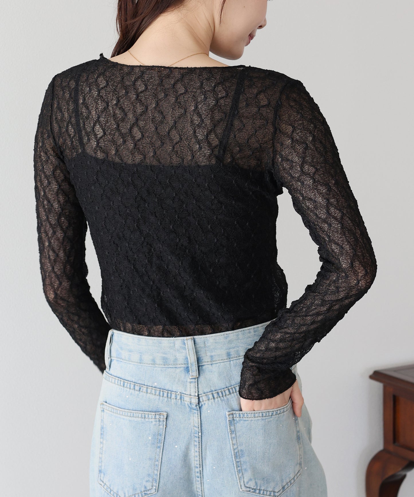 【早割5％OFF】ぽこぽこシアージャガードトップス【ネコポス】