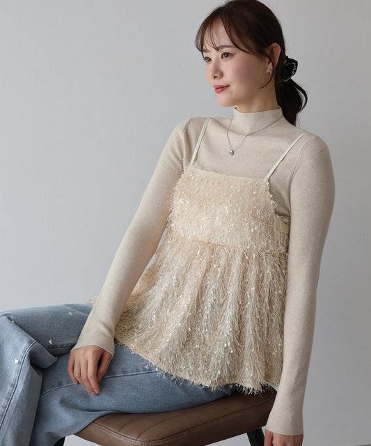 【早割5％OFF】フェザーフリンジビスチェ【ネコポス】