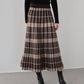 チェック柄ニットスカート