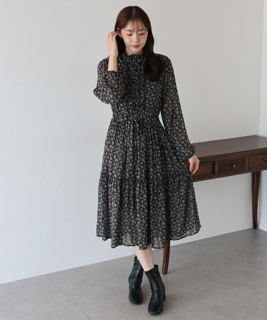 【早割5％OFF】フロントフリルワンピース
