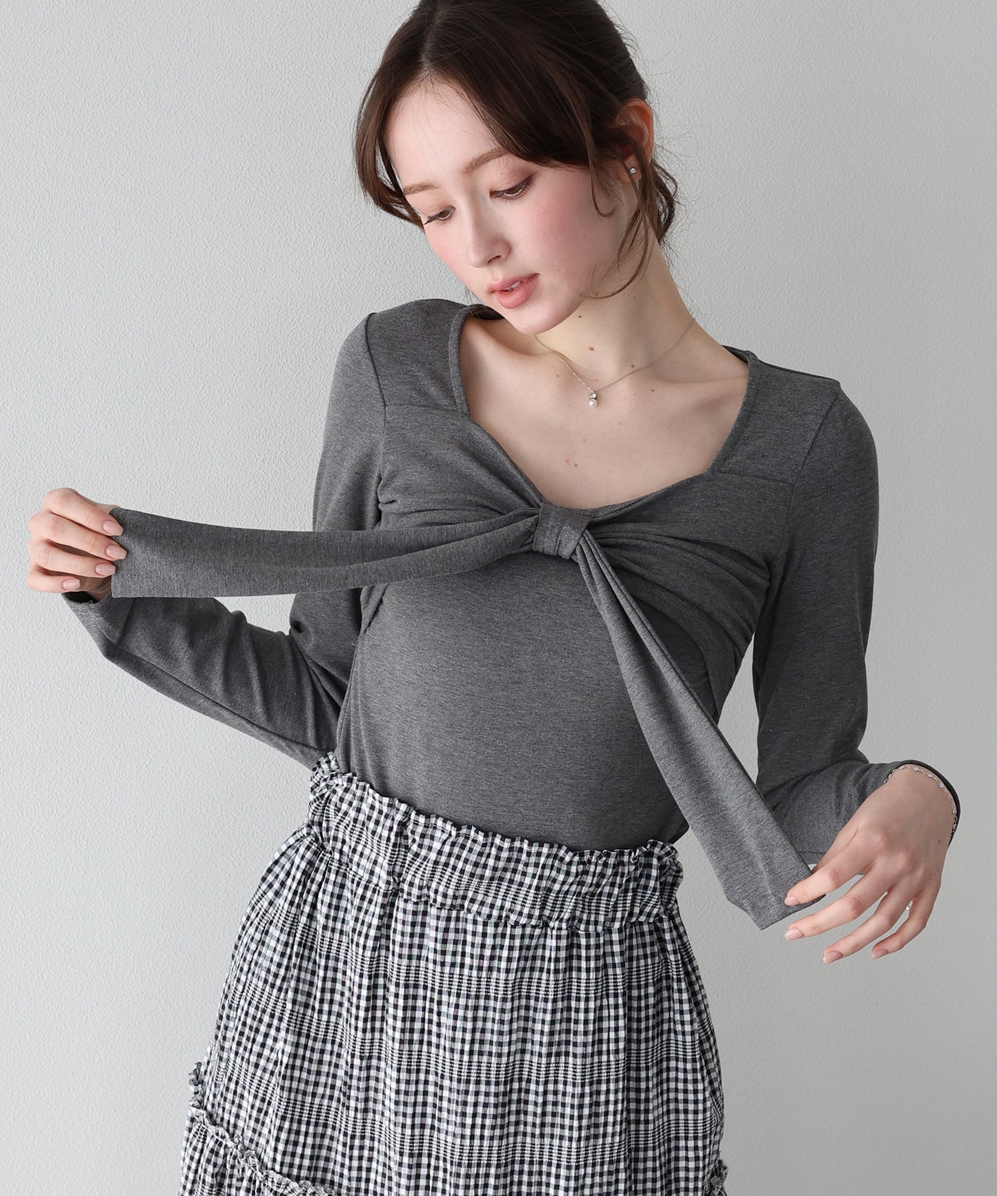 【早割5％OFF】フロントリボンTシャツ【ネコポス】