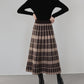 チェック柄ニットスカート