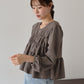 【早割5％OFF】バックリボンティアードブラウス【ネコポス】