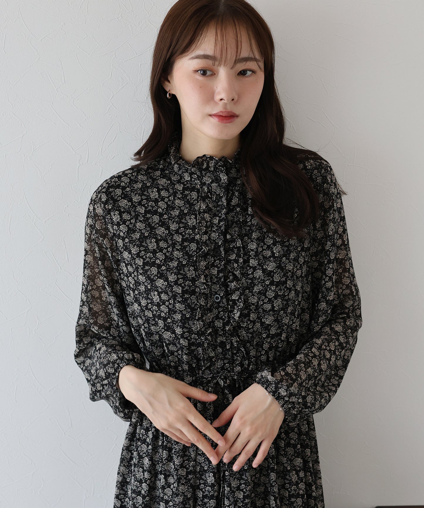 【TIME SALE】フロントフリルワンピース