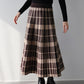 チェック柄ニットスカート