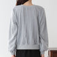 チュールレイヤードスウェットカーディガン