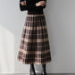 チェック柄ニットスカート
