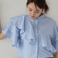 【新商品限定5％OFF（木）】[J by blue] 半袖フリルシャツ