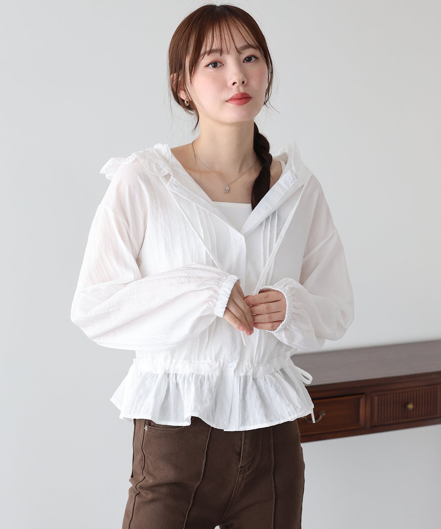 【早割5％OFF】シアーシャツフ―ディー【メール便】