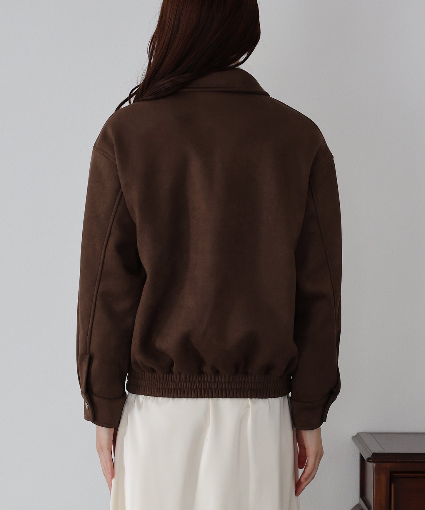 スウェードZIPブルゾン