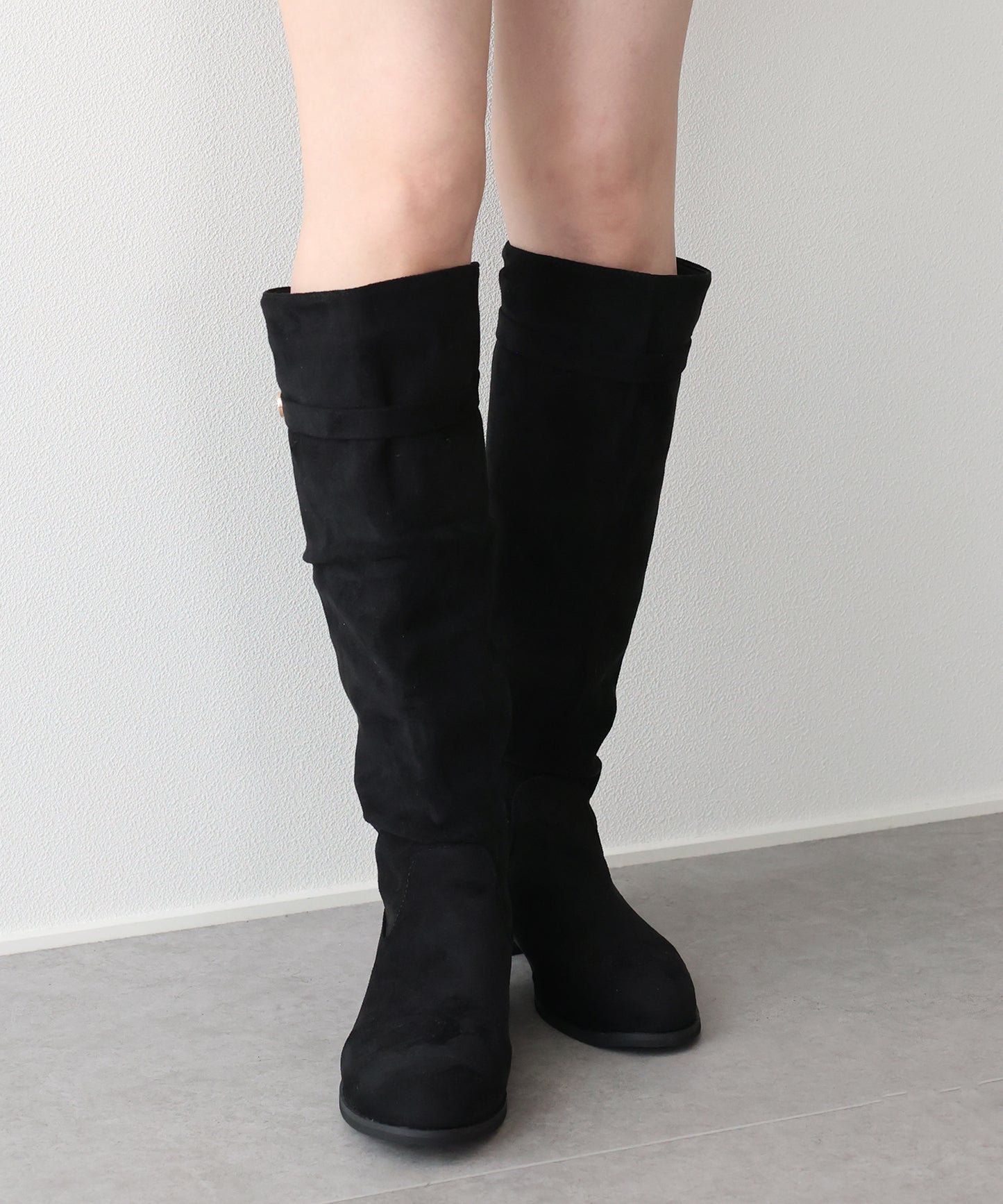 【早割5％OFF】スウェードロングブーツ