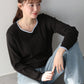 【早割5％OFF】《2サイズ展開》ハートネックワイドリブニット