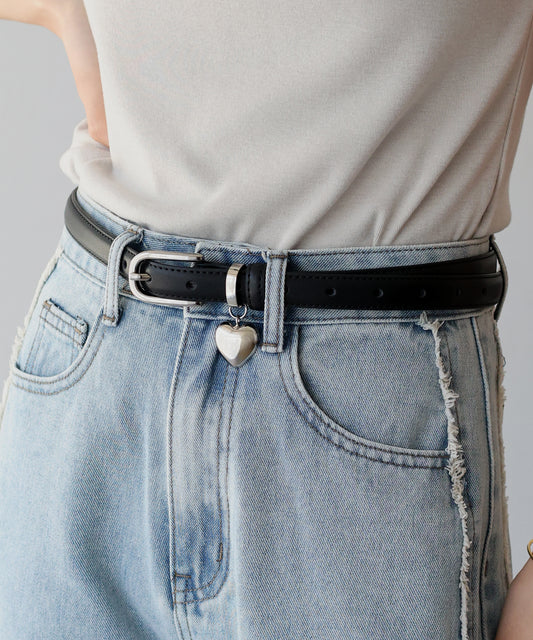 【TIME SALE】ハートチャームベルト