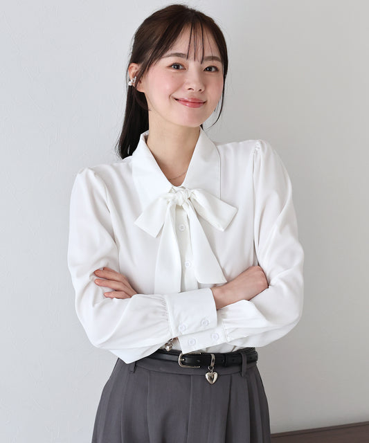 ボウタイリボンブラウス【ネコポス】