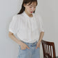 【TIME SALE】パール付きボウタイブラウス