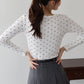 ヘンリーネックドットロングＴシャツ【メール便】