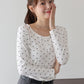 ヘンリーネックドットロングＴシャツ【メール便】