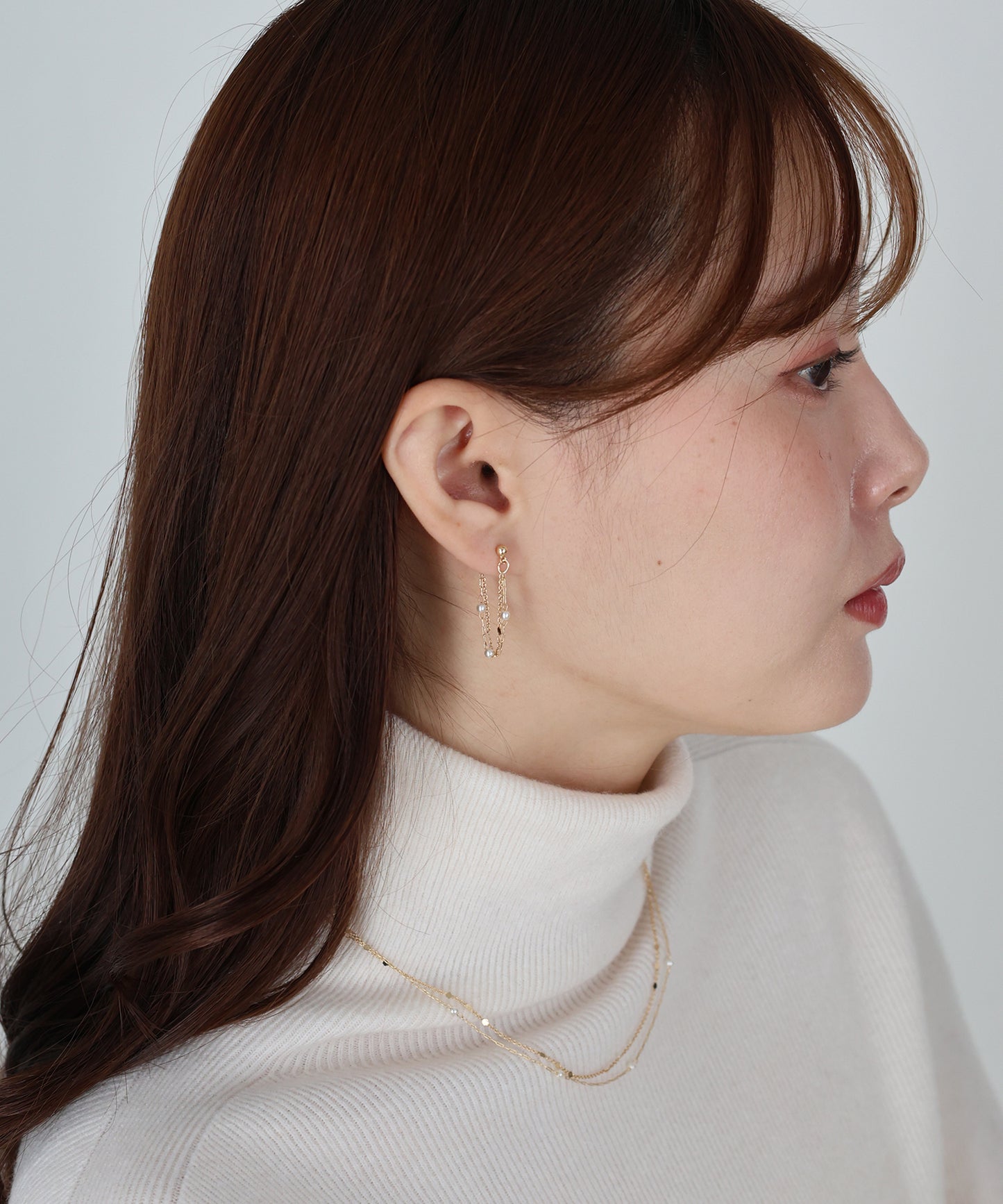 【早割5％OFF】2連フープステーションピアス / ニッケルフリー【ネコポス】