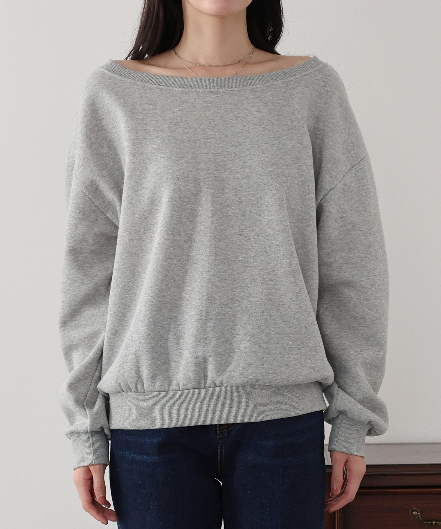 【早割5％OFF】裏起毛オフショルスウェット