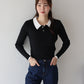 【早割5％OFF】ダブル襟ポロニット